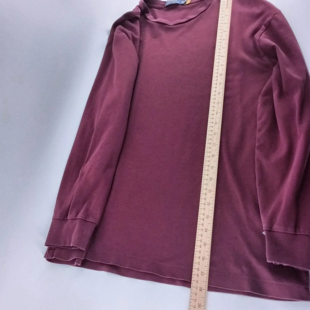 POLO RALPH LAUREN Long Sleeve T-Shirt Mens 2XB Burgundy Big & Tall Pony Logo